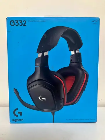 Logetich g332 wired headset red color new condition open box