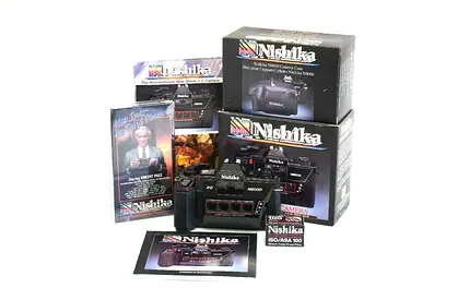 Nishika N8000 3D Camera + Accessories - Complete Kit + original flash(no film)