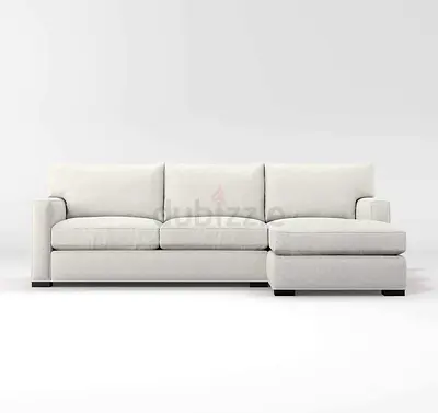 Crate and barrel axis lshape sofa feather filled
