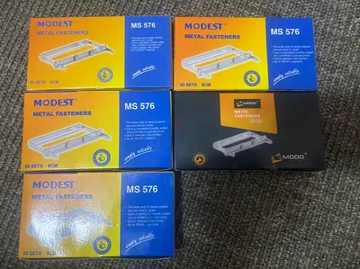 Box of Modest MS 576 Metal Fasteners (50 sets per box) - 6cm