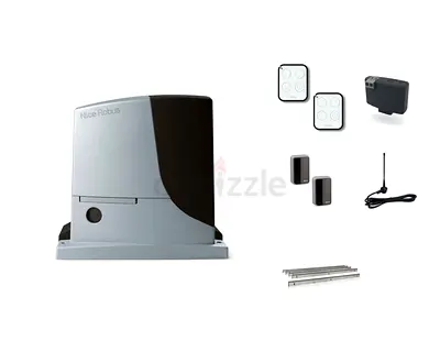 Nice Robus Sliding Gate Opener Kit with Remotes and Accessories