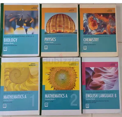 Edexcel IGCSE Student Books - Biology, Physics, Chemistry, Maths A (2 vols), English Language B