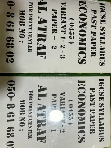 Economics 0455 IGCSE Past Paper Booklet - URGENT SALE