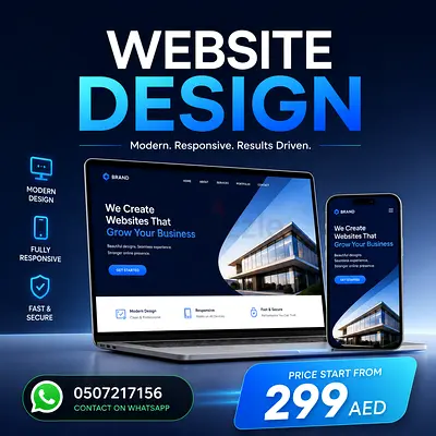 Website Design Service - Responsive Corporate Websites from 299 AED