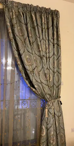 Pair of Patterned Curtains