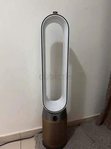 Dyson-style bladeless tower fan / air purifier (gold) - good condition