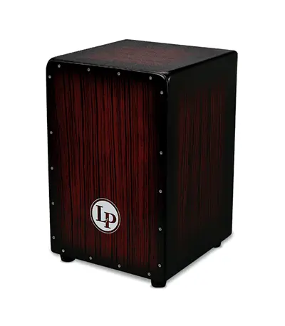 LP Aspire Accent Cajon Dark Wood Streak Finish - Brand New