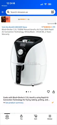 Want to sell Black+ Decker air fryer