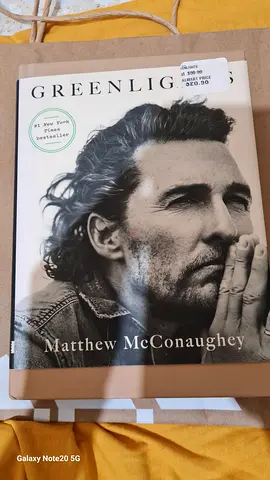 Greenlights Books by Mathew McConaughey HARDCOVER