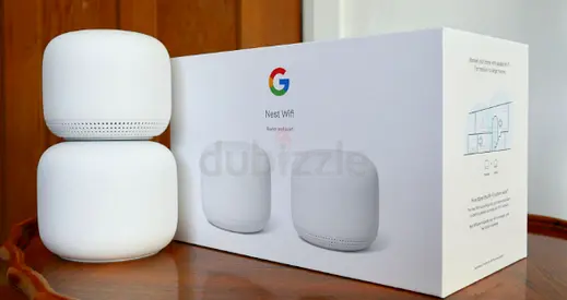 Google Nest WiFi Router + Point (White) — Excellent Condition