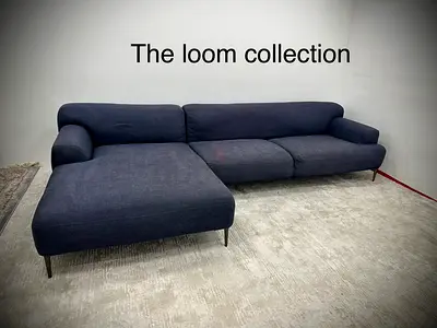 As perfect condition the loom collection lshape sofa