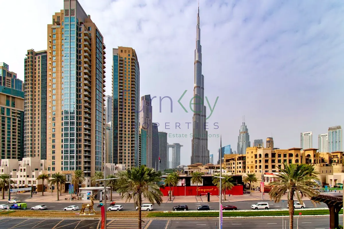 Upgraded 3BR + Maid's | Full Burj Khalifa View