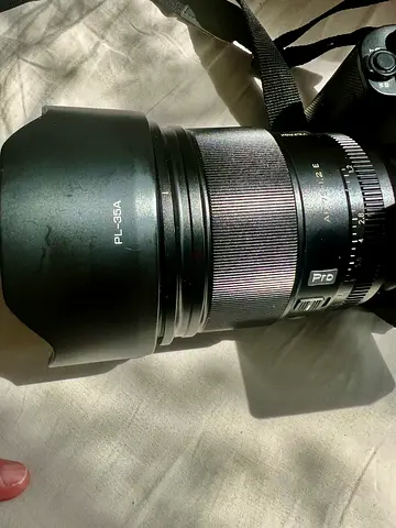 Viltrox AF 75/1.2 E (Pro) lens with hood - good condition with pouch