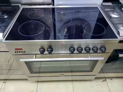 TERIM latest model full electric ceramic 5 hobs stove oven fan cooking range 90x60