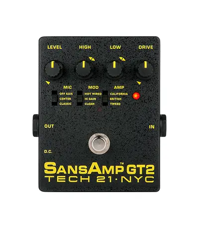 Tech21 GT2 SansAmp GT2 - Streamlined Version of CLASSIC with Onboard EQ - Brand New