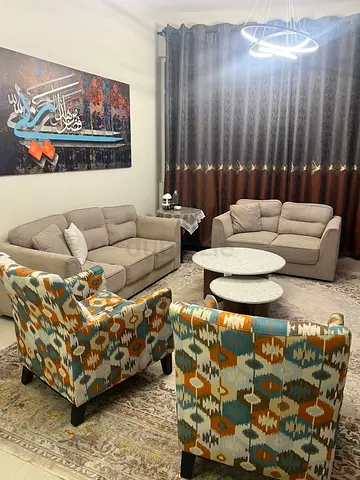 Used 3-Piece Living Room Sofa Set with Accent Chairs