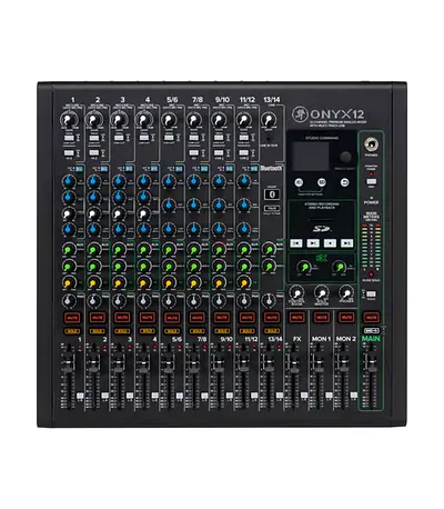 Mackie Onyx 12-Channel Premium Analog Mixer with Multi-Track USB + Stereo SD Car - Brand New