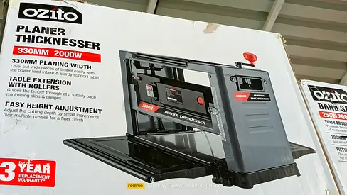 Ozito 330mm 2000W Planer Thicknesser - 3 Year Warranty (Like New Box)