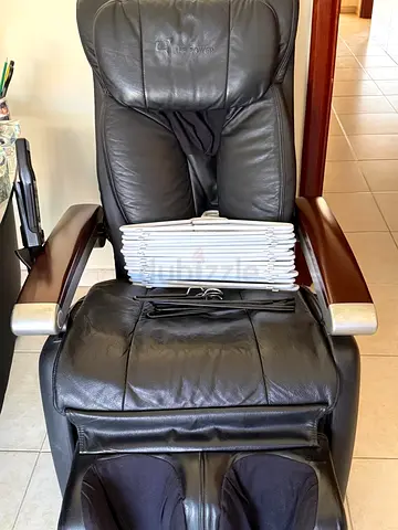 Used Kahuna Massage Chair - Black Leather, Good Condition