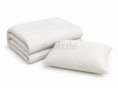 White Quilted Comforter and Pillow Set