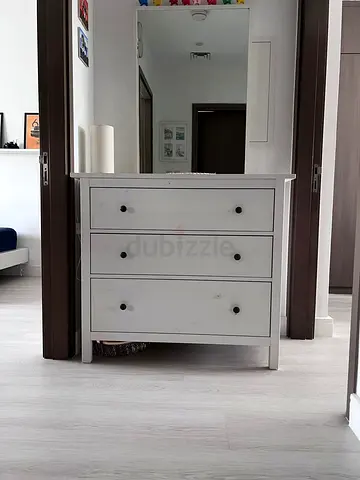 White 3-Drawer Chest (GULLABERG style) - Good Condition