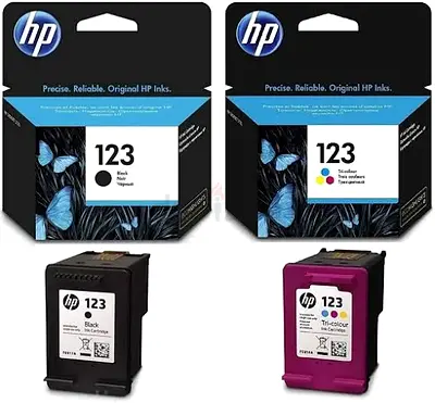 HP 123 Cartridge Black  TriColor