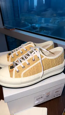 Christian Dior Walk’N’Dior Oblique Raffia Sneakers
