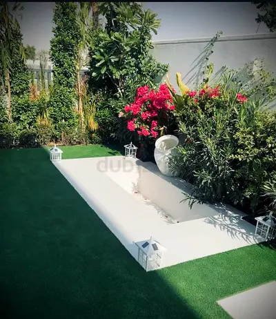 landscaping and swimming pool
