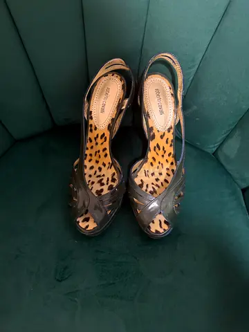 Dolce  Gabbana Leopard Print High Heel Shoes Size 38