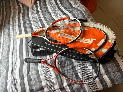 Head  Prince Tennis Rackets + Babolat 6-Racket Bag – Bundle