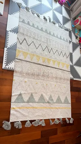 Lorena Canals Washable Rug Azteca Vintage Blue