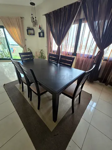 Wooden Dining Table Set with Chairs