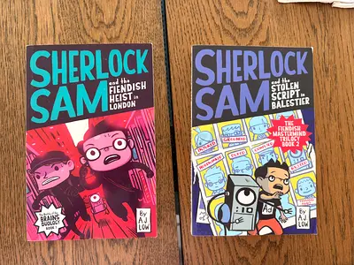 Sherlock Sam: The Fiendish Heist in London  The Stolen Script in Balestier (2-books set)