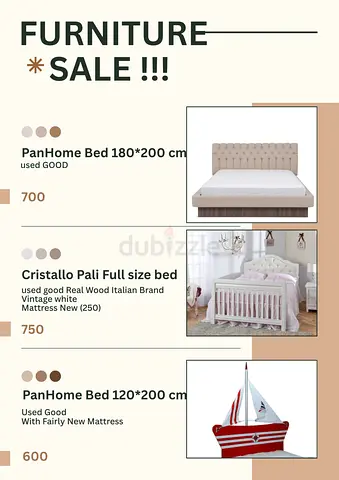 PanHome double bed 180x200 cm - used, good condition