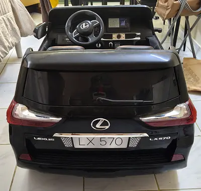 Kids Electric Ride-On Lexus LX570 - Black, Remote Control
