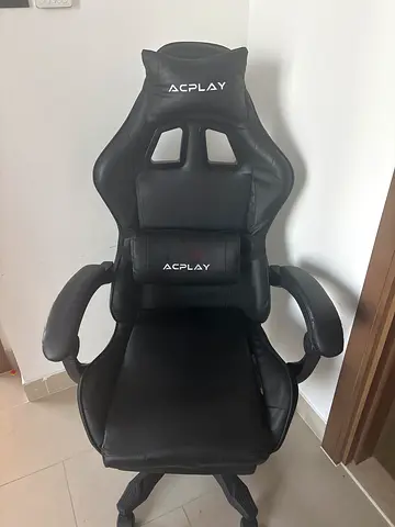 URGENT SALE! ACPLAY Black Gaming Chair with Lumbar and Head Support