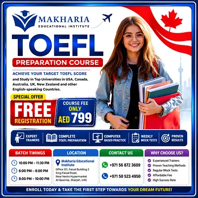 🇦🇪 TOEFL Classes in Sharjah – Enroll Now |