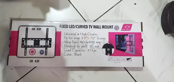 Fixed Curved LED TV Wall Mount for 23-70 (tilt, heavy duty) - unused box
