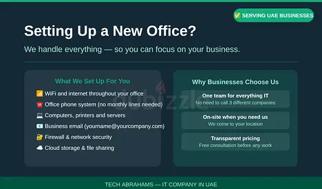 IT Services — Network, Server, Firewall, Hosting, Email Setup — Dubai/Abu Dhabi