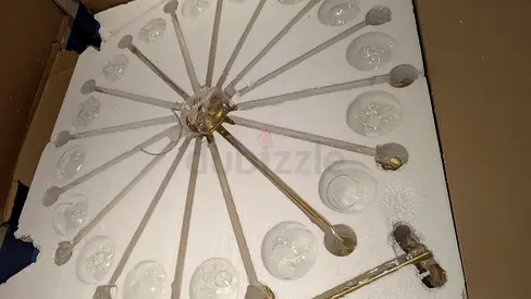 45K IMPORTED LUXURY BOXED CHANDELIER. OPEN FOR NEGOTIATIONS