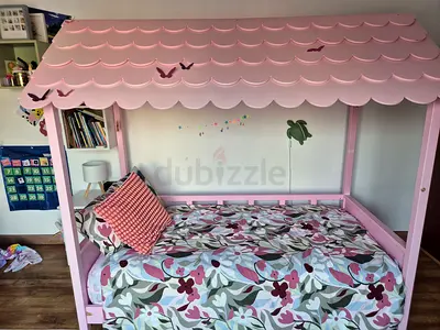 Ebarza Hawaii Kids House-Frame Bed | Pink