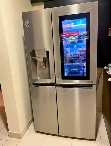 LG 638 Liter Side-by-Side Fridge with Freezer, Multi Door, InstaView, Water Dispenser with UV Nano,