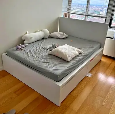 Ikea Queen size 160×200 bed with mattress available in perfect condition