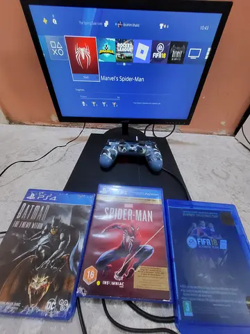 Ps4 with+monitor+3 games