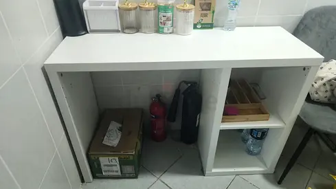 White Storage Cabinet / Side Unit