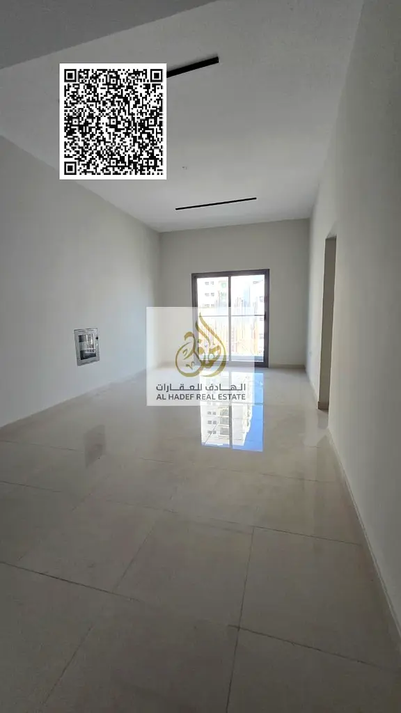 Three-bedroom apartment with a living room, annual rent, first occupancy, in Al Nuaimiya 1 area