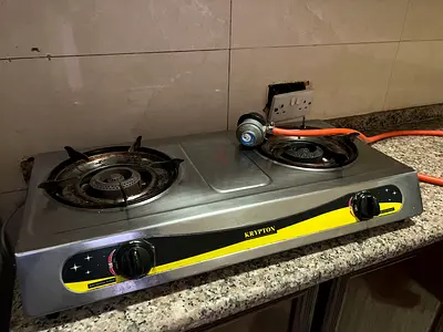 Krypton 2-Burner Gas Stove - Stainless Steel
