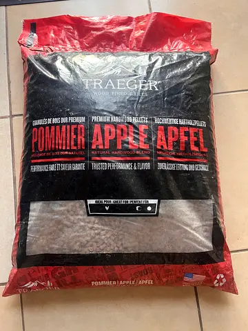 Traeger Apple Hardwood Pellets 9kg – Unopened – For Pellet BBQ  Smokers