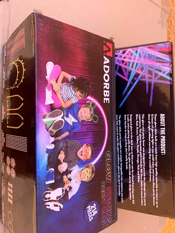 Adorbe Glow Sticks Party Pack 240 Pieces - New in Box