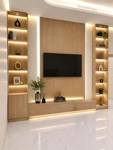 Modern Minimalist Media Wall